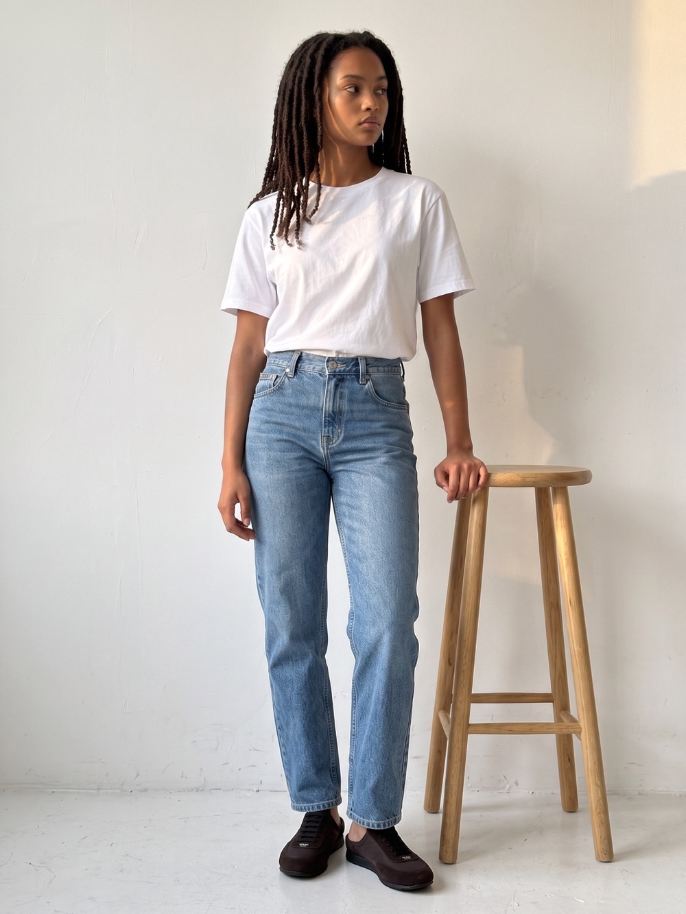 Vintage Calvin Klein Classic High-Rise Straight Leg Women’s Jeans - Light Blue